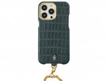 Gatti Pendaglio Alligator Case Green Emerald/Gold - iPhone 14 Pro Max hoesje