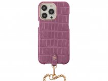Gatti Pendaglio Alligator Case Pink Camellia/Rose - iPhone 14 Pro Max hoesje
