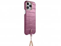 Gatti Pendaglio Alligator Case Pink Camellia/Rose - iPhone 14 Pro Max hoesje