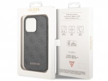 Guess 4G Monogram Case Grijs - iPhone 14 Pro Max hoesje