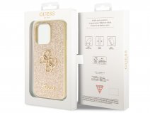 Guess Big 4G Glitter Case Goud - iPhone 14 Pro Max hoesje