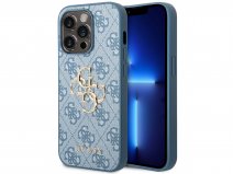 Guess Big 4G Monogram Case Blauw - iPhone 14 Pro Max hoesje