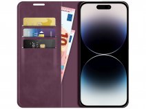 Just in Case Slim Wallet Case Paars - iPhone 14 Pro Max hoesje