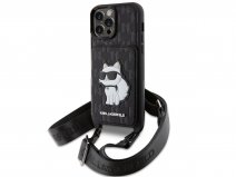 Karl Lagerfeld Choupette Necklace Card Case - iPhone 14 Pro Max hoesje