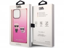 Karl Lagerfeld Ikonik Duo Case Roze - iPhone 14 Pro Max hoesje