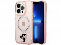 Karl Lagerfeld Ikonik Duo MagSafe Case Roze - iPhone 14 Pro Max hoesje