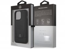 Mercedes-Benz Urban Leather Case Zwart - iPhone 14 Pro Max hoesje