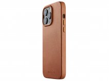 Mujjo Full Leather Case MagSafe Tan - iPhone 14 Pro Max Hoesje Leer