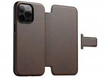 Nomad Modern Horween Leather Folio Bruin - iPhone 14 Pro Max hoesje