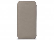 Sena Ultraslim Sleeve Taupe Leer - iPhone 14 Plus/14 Pro Max hoesje