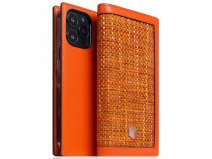 SLG Design D5 CSL Oranje Leer - iPhone 14 Pro Max hoesje