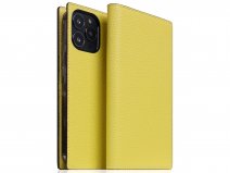 SLG Design D8 Folio Leer Lemon - iPhone 14 Pro Max hoesje