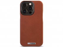 Vaja Grip Leather MagSafe Case Cognac - iPhone 14 Pro Max Hoesje Leer