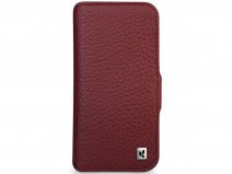 Vaja Wallet Leather Case MagSafe Rood - iPhone 14 Pro Max Hoesje Leer