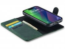 CaseMania 2in1 Magnetic Leather Bookcase Groen - iPhone 15 Hoesje Leer
