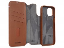 Decoded Leather Detachable Wallet Case Tan - iPhone 15 hoesje