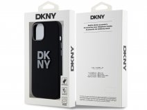 DKNY Silicone Case Zwart - iPhone 15 / 14 / 13 hoesje