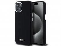 DKNY Silicone MagSafe Case Zwart - iPhone 15 / 14 / 13 hoesje