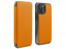 Greenwich Blake MagSafe Leather Folio Arancia Orange - iPhone 15 Hoesje