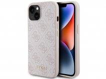 Guess 4G Monogram Case Roze - iPhone 15 hoesje