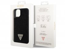 Guess Diamond Triangle Case Zwart - iPhone 15/14/13 hoesje
