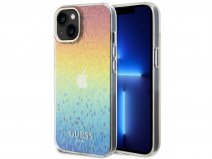 Guess Faceted Rainbow TPU Case - iPhone 15 hoesje