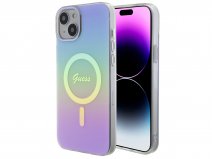 Guess Rainbow MagSafe TPU Case - iPhone 15 hoesje