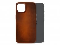 Mobilize MagSafe Leather Case Burned Cognac - iPhone 15 hoesje