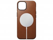 Nomad Modern Leather Case Cognac - iPhone 15 hoesje