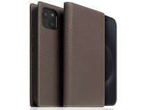 SLG Design D8 2in1 Leather Folio Etoff Cream - iPhone 15 hoesje