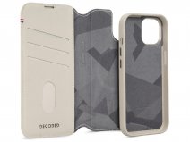 Decoded Leather Detachable Wallet Case Beige - iPhone 15 Plus hoesje