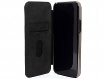Greenwich Blake MagSafe Leather Folio Beluga Black - iPhone 15 Plus Hoesje