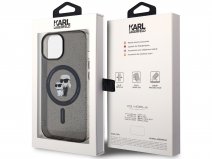 Karl Lagerfeld Ikonik Duo MagSafe Case Grijs - iPhone 15 Plus hoesje