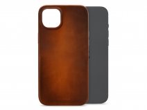 Mobilize MagSafe Leather Case Burned Cognac - iPhone 15 Plus hoesje