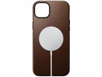 Nomad Modern Leather Case Bruin - iPhone 15 Plus hoesje