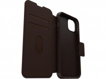 Otterbox Strada Leather MagSafe Folio Bruin - iPhone 15 Plus hoesje
