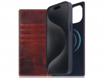 SLG Design D7 Italian Wax Leer Bruin - iPhone 15 Plus hoesje