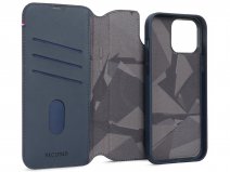 Decoded Leather Detachable Wallet Case True Navy - iPhone 15 Pro hoesje