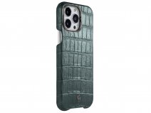 Gatti Classica Alligator Case iPhone 15 Pro hoesje - Green Emerald/Gunmetal