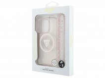Guess Wristlet Charm Case Rosé - iPhone 15 Pro hoesje met Polsbandje