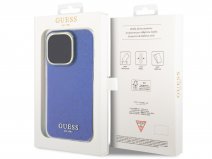 Guess Faceted Mirror TPU Case Paars - iPhone 15 Pro hoesje