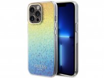 Guess Faceted Rainbow TPU Case - iPhone 15 Pro hoesje