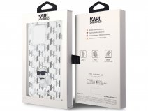 Karl Lagerfeld Choupette Monogram Case Clear - iPhone 15 Pro hoesje