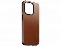 Nomad Modern Leather Case Cognac - iPhone 15 Pro hoesje