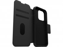 Otterbox Strada Leather MagSafe Folio Zwart - iPhone 15 Pro hoesje