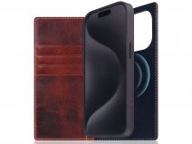 SLG Design D7 Italian Wax Leer Bruin - iPhone 15 Pro hoesje