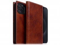 SLG Design D7 Italian Wax Leer Bruin - iPhone 15 Pro hoesje