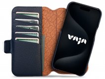 Vaja 2in1 Wallet Leather Case MagSafe Blauw - iPhone 15 Pro Hoesje Leer