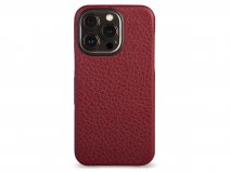 Vaja V-Mag Leather Case MagSafe Rood - iPhone 15 Pro Hoesje Leer