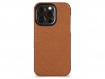 Vaja V-Mag Leather Case MagSafe Cognac - iPhone 15 Pro Hoesje Leer